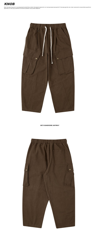 Pantalones Casuales Sueltos Estilo Retro Japonés - Image 9