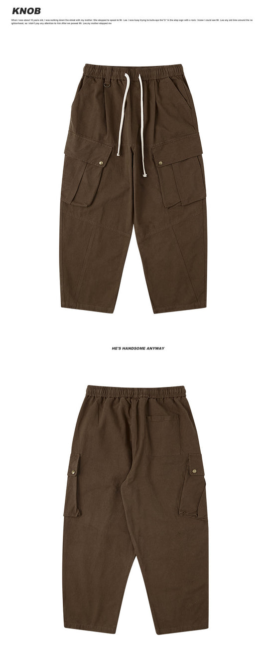 Pantalones Casuales Sueltos Estilo Retro Japonés - Image 9