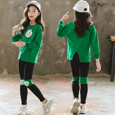 Conjunto Deportivo Niña dos Piezas con Sudadera Manga Larga - Image 2