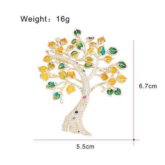 Broche Árbol de la Vida con Circonia Elegante y Sofisticado - Image 7