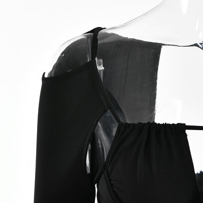 Vestido Túnica Irregular con Tirantes Ajustado para Verano - Image 9