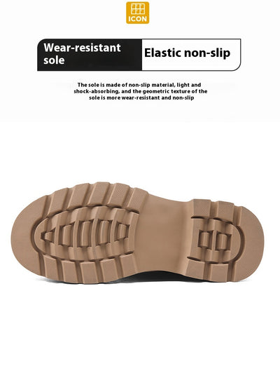 Botas de Trabajo Cuero Auténtico Estilo Británico para Hombre - Image 10