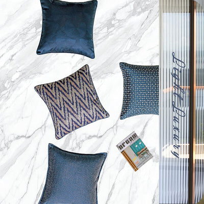 Cojín Minimalista Azul Denim para Sala de Estar Moderna - Image 14