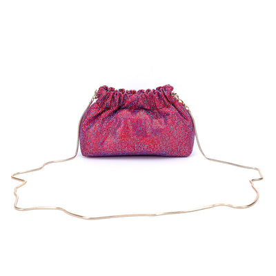 Bolso de Noche con Diamantes Completos y Cordón Ajustable - Image 13