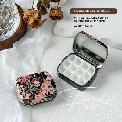 Paleta de Manicura Acuarela Portátil 24 Colores en Caja de Metal - Image 15