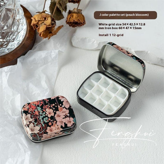 Paleta de Manicura Acuarela Portátil 24 Colores en Caja de Metal - Image 15