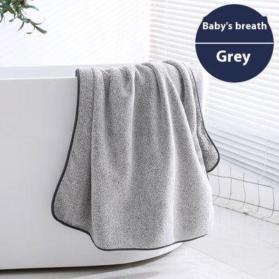 Toalla de Baño Absorbente de Fibra de Coral Gruesa con Carbón de Bambú Antibacteriano - Image 5