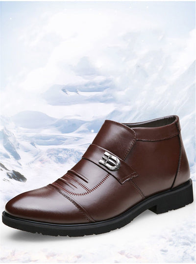 Botas de Invierno Cómodas de Tacón Plano y Caña Alta - Image 10