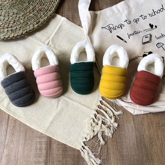 Pantuflas de Algodón Multicolor para Niños - Cómodas para Casa y Exterior