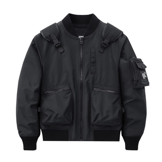 Chaqueta Funcional para Hombre Primavera Otoño con Múltiples Bolsillos - Image 10