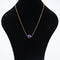 Natural Stone Crystal Ore Pendant Necklace Amethyst