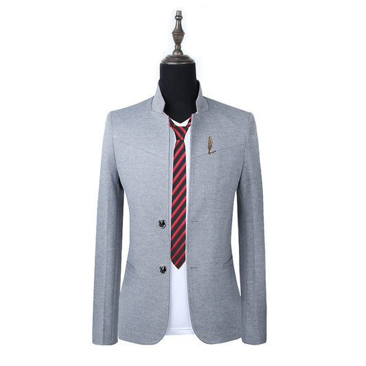 Abrigo Casual Slim Fit de Color Liso para Hombre