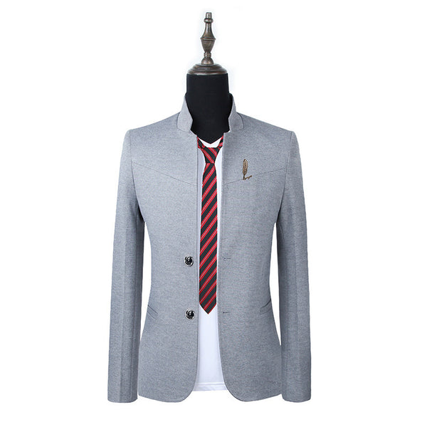 Abrigo Casual Slim Fit de Color Liso para Hombre