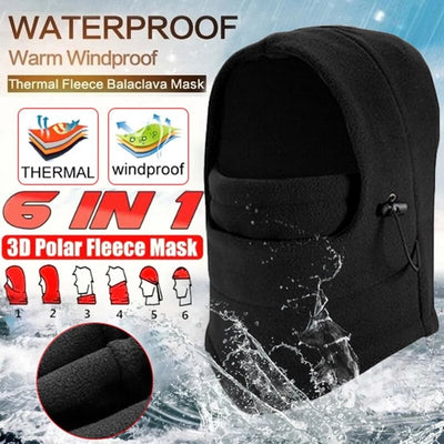 Gorro Esquí Unisex con Máscara Desmontable - Abrigo Polar Térmico Protección Viento