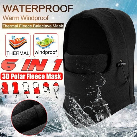Gorro Esquí Unisex con Máscara Desmontable - Abrigo Polar Térmico Protección Viento