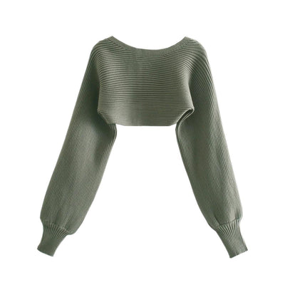 Cardigan Tejido Elegante para Mujer - Blusa Tubo Primavera - Image 11