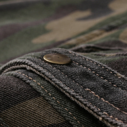 Camisa Camuflaje Slim Fit con Bolsillos - Manga Corta Estilo Coreano - Image 3