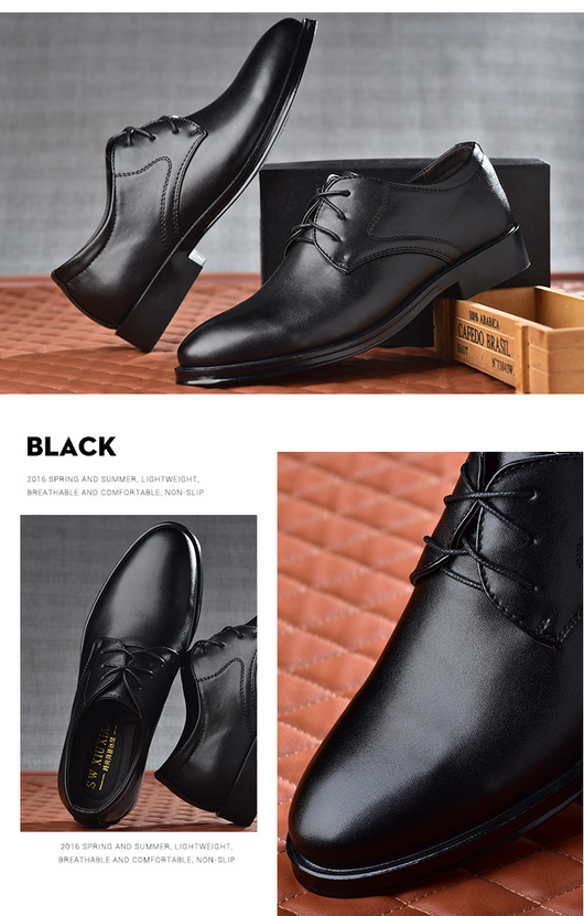 Zapatos de Vestir Negros con Punta Afilada para Hombre - Image 14