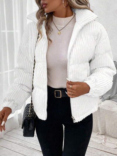 Abrigo de Pana Grueso Talla Grande para Mujer - Image 26