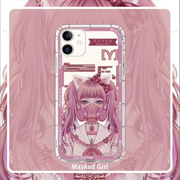 Funda para Teléfono Estilo Minimalista con Estampado de Chica