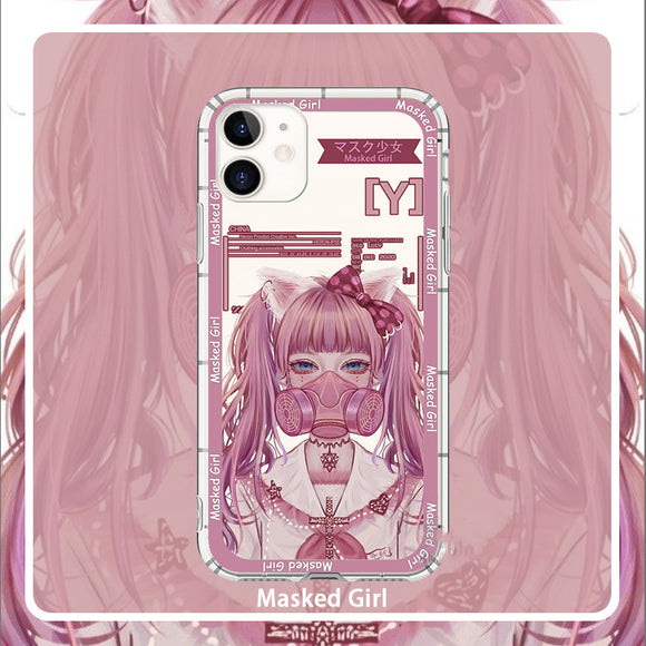 Funda para Teléfono Estilo Minimalista con Estampado de Chica