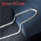 S925 Sterling Silver Plated Simple Trendy Men's Curb Necklace Domineering Cuban Clavicle Chain 5mm50cm 925 Plated