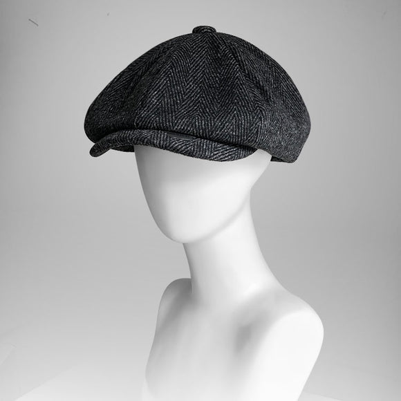 Gorra Octagonal Retro Británica con Visera - Estilo Vintage Yuppie