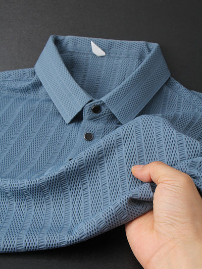 Polo Hombre Ice Silk Malla Transpirable - Diseño Moderno Hueco - Image 25
