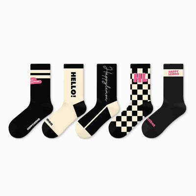 Calcetines de Algodón Estampado Infantil Primavera Otoño - Image 11