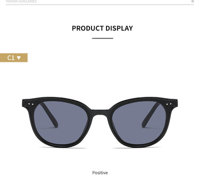 Jelly yellow frame sunglasses with green lenses, featuring a rounded cat-eye shape for UV protection and fashion. - Image 12