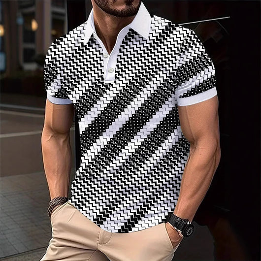 Polo Clásico de Manga Corta con Solapa para Hombre