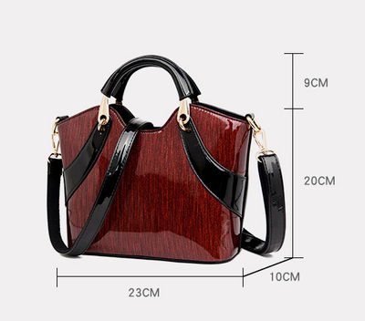 Bolso Bandolera de Cuero Charol con Lentejuelas y Hombro Único - Image 9