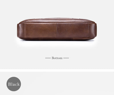 Maletín Ejecutivo de Cuero Genuino Gran Capacidad para Hombre - Image 17