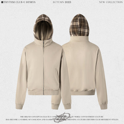 Sudadera con Capucha de Franela a Cuadros para Mujer - Image 3