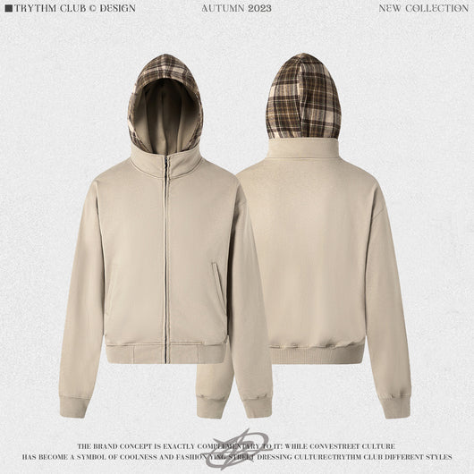 Sudadera con Capucha de Franela a Cuadros para Mujer - Image 3