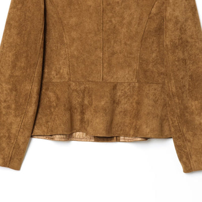 Chaqueta Abrigo Mujer Cuello Redondo Manga Larga Corte A - Image 15
