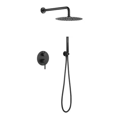Conjunto de Ducha Empotrada Negra con Control de Temperatura - Image 24