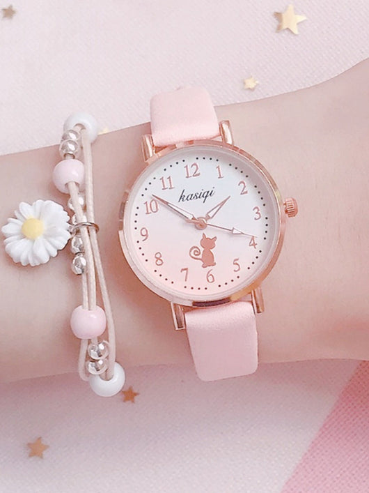 Reloj Analógico Infantil Estilo Coreano con Diseño Tierno - Image 2