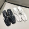 Sandalias y Pantuflas de Cuero de Oveja Blanco Crudo