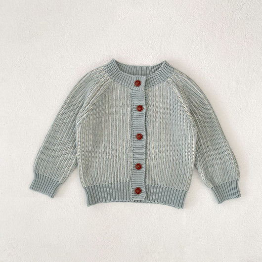 Cardigan Tejido Bicolor para Bebé con Cuello Redondo - Image 16