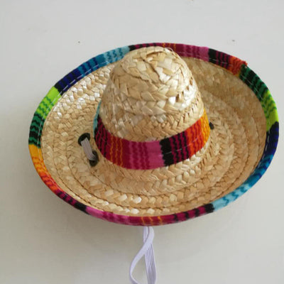 Sombrero de Paja Tejido para Mascotas - Gorro Mexicano para Perros y Gatos - Image 9