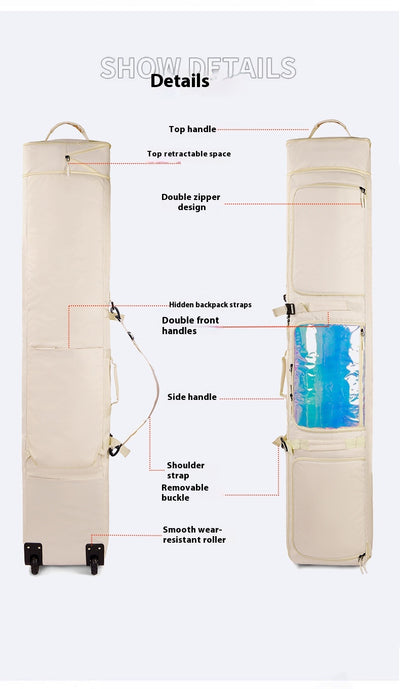 Bolsa de Transporte para Esquís y Tabla con Ruedas - Gran Capacidad - Image 16