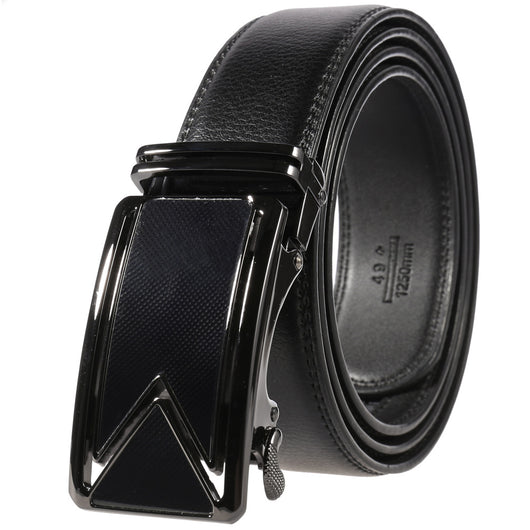 Cinturón de Cuero Bovino Premium con Hebilla Automática de Doble Capa - Image 14