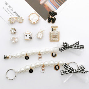 Adornos de Cristal Brillante para Zapatos - Accesorios DIY Estilo Clásico con Flor de Perla - Image 104