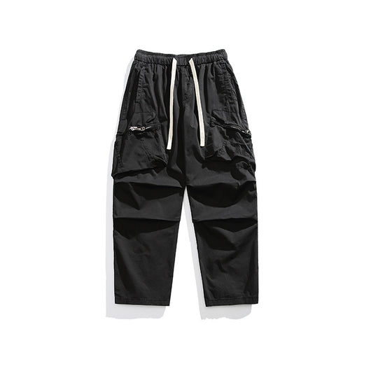 Pantalones Sueltos Retro de Pierna Ancha para Hombre - Image 9