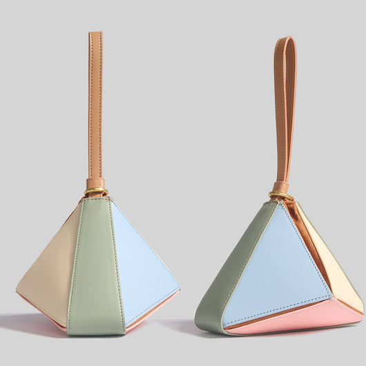 Bolsa Tote Convertible con Diseño Geométrico de Diamantes - Image 6