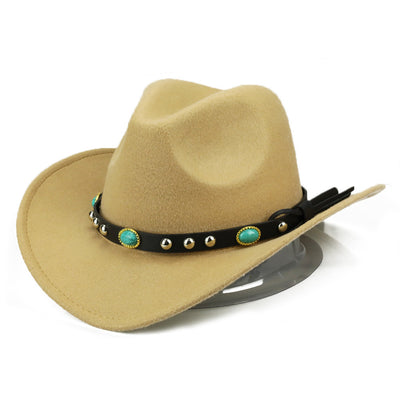 Sombrero Jazz Unisex Otoño Invierno con Ribete Remachado - Image 12