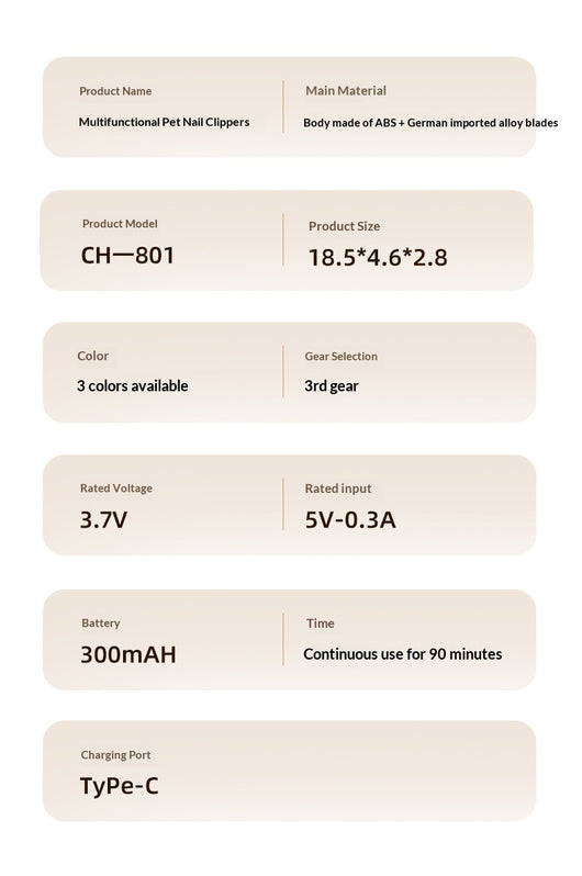 Cortauñas y Limador Eléctrico para Mascotas - Image 20
