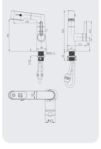 Grifo Digital de Baño con Pantalla Táctil, Rotación y Altura Ajustable - Image 7