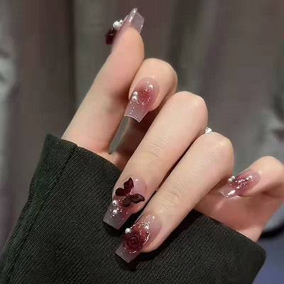 Uñas Postizas Cat Eye Rubor - Parches de Manicura Lista para Usar - Image 13